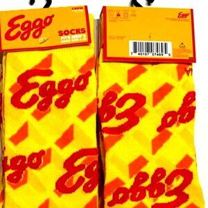 Men's Fashion Novelty Casual Fun EGGO Crew SOCKS Size 6-12